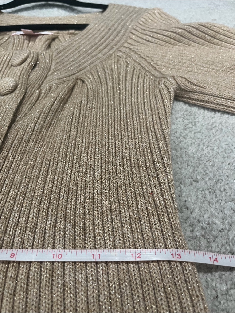Rebecca Taylor Knit Cardigan / Duster, Women’s Beige Small Rayon Mix Sweater - Picture 8 of 9